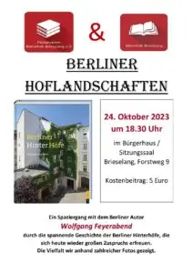 Vortrag zur Geschichte Berliner Hinterhöfe